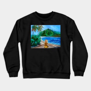 Girl on the Beach Crewneck Sweatshirt